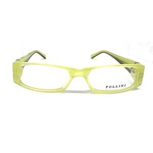 POLLINI PA640/780 LIGHT GREEN RECTANGULAR EYEGLASSES SUNGLASSES FRAMES 52-16-135